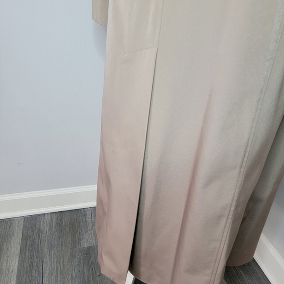 🌧 ☔️ London Fog Taupe All Weather Maxi Trench Coat - Picture 6 of 11